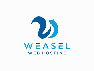 Weasel Web Hosting logo design by DuckOn