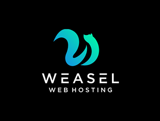 Weasel Web Hosting logo design by DuckOn