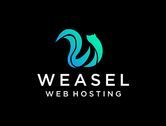 Weasel Web Hosting logo design by DuckOn