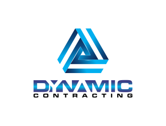 Dynamic Contracting logo design by BlessedArt