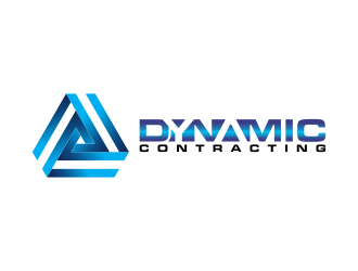 Dynamic Contracting logo design by BlessedArt