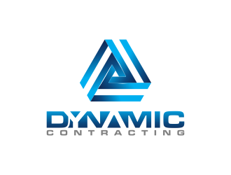 Dynamic Contracting logo design by BlessedArt
