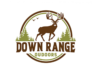 Down Range Outdoors logo design by PrimalGraphics
