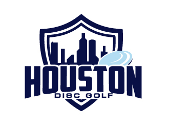 Houston Disc Golf logo design by ElonStark