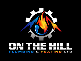 On The Hill Plumbing & Heating Ltd logo design by MUSANG