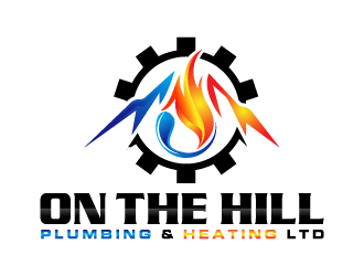 On The Hill Plumbing & Heating Ltd logo design by MUSANG