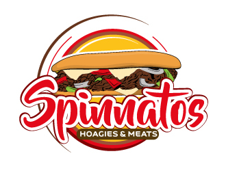   Spinnatos Hoagies & Meats  logo design by ElonStark