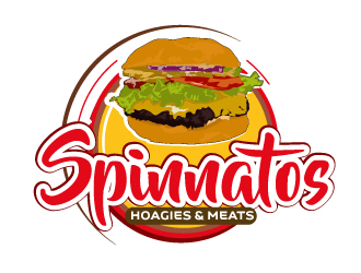   Spinnatos Hoagies & Meats  logo design by ElonStark
