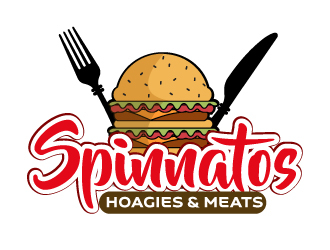   Spinnatos Hoagies & Meats  logo design by ElonStark