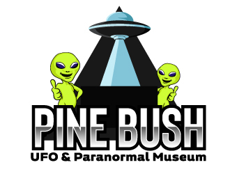 Pine Bush UFO & Paranormal Museum logo design by ElonStark