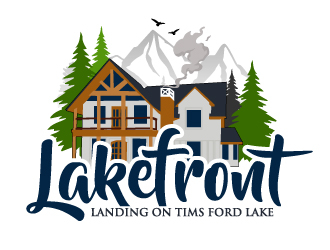 Lakefront Landing on Tims Ford Lake logo design by ElonStark