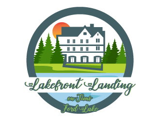 Lakefront Landing on Tims Ford Lake logo design by MonkDesign