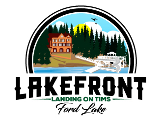 Lakefront Landing on Tims Ford Lake logo design by Suvendu