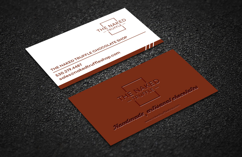 The Naked Truffle  logo design by grea8design