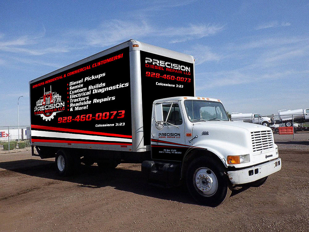 Precision Diesel Repair, LLC logo design by scriotx