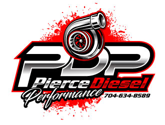 PDP, Pierce Diesel Performance logo design by REDCROW