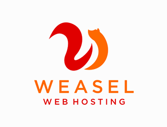 Weasel Web Hosting logo design by DuckOn