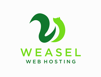 Weasel Web Hosting logo design by DuckOn