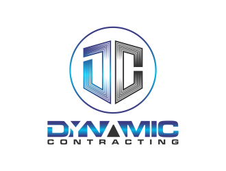 Dynamic Contracting logo design by BlessedArt