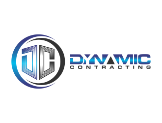 Dynamic Contracting logo design by BlessedArt