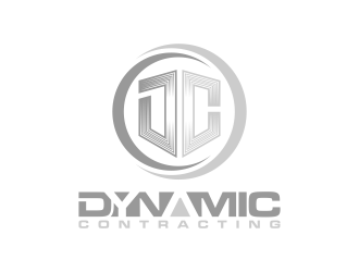 Dynamic Contracting logo design by BlessedArt