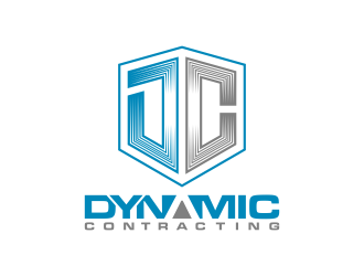 Dynamic Contracting logo design by BlessedArt