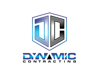 Dynamic Contracting logo design by BlessedArt