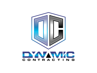 Dynamic Contracting logo design by BlessedArt
