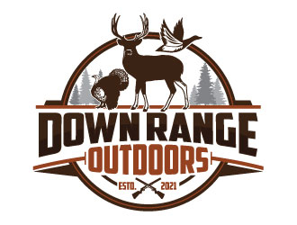 Down Range Outdoors logo design by Godvibes