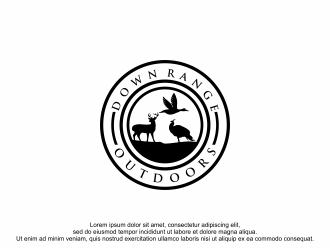 Down Range Outdoors logo design by bebekkwek