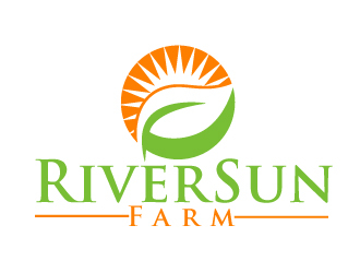 RiverSun Farm logo design by ElonStark