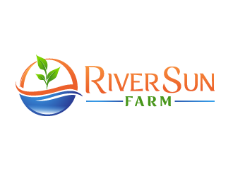 RiverSun Farm logo design by megalogos
