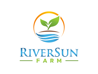 RiverSun Farm logo design by done