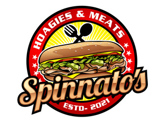   Spinnatos Hoagies & Meats  logo design by DreamLogoDesign
