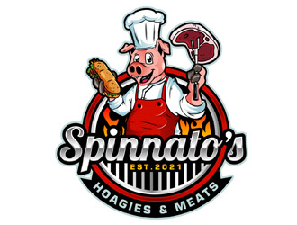   Spinnatos Hoagies & Meats  logo design by DreamLogoDesign