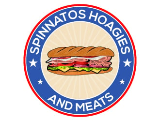   Spinnatos Hoagies & Meats  logo design by Suvendu