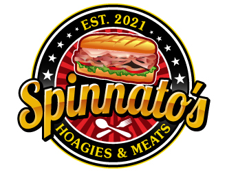   Spinnatos Hoagies & Meats  logo design by LucidSketch
