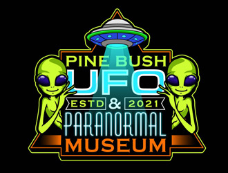 Pine Bush UFO & Paranormal Museum logo design by DreamLogoDesign