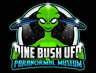 Pine Bush UFO & Paranormal Museum logo design by Suvendu