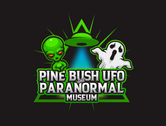 Pine Bush UFO & Paranormal Museum logo design by veter