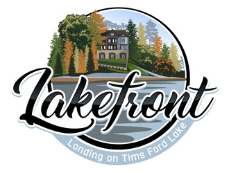 Lakefront Landing on Tims Ford Lake logo design by DreamLogoDesign