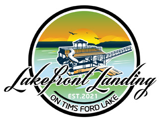 Lakefront Landing on Tims Ford Lake logo design by DreamLogoDesign