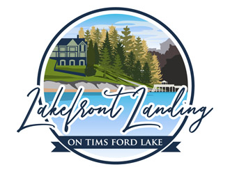 Lakefront Landing on Tims Ford Lake logo design by DreamLogoDesign