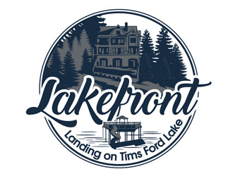 Lakefront Landing on Tims Ford Lake logo design by DreamLogoDesign