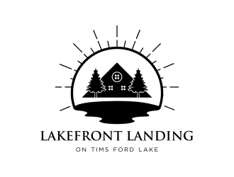 Lakefront Landing on Tims Ford Lake logo design by ageseulopi