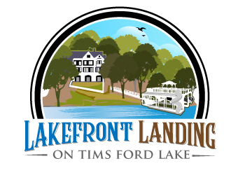 Lakefront Landing on Tims Ford Lake logo design by Suvendu