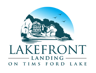 Lakefront Landing on Tims Ford Lake logo design by MAXR