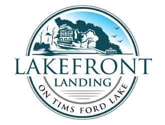 Lakefront Landing on Tims Ford Lake logo design by MAXR