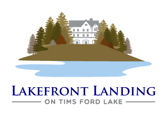 Lakefront Landing on Tims Ford Lake logo design by MonkDesign