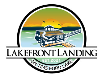 Lakefront Landing on Tims Ford Lake logo design by DreamLogoDesign